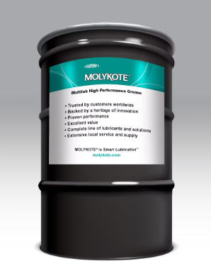 MOLYKOTE® Multilub High Performance Grease Mỡ hiệu suất cao MOLYKOTE Multilub High Performance Grease NLGI Lớp 2 – Mỡ gốc MO có độ nhớt dầu gốc 110 cSt ở 40 C, đặc liti, không chứa chất bôi trơn rắn.